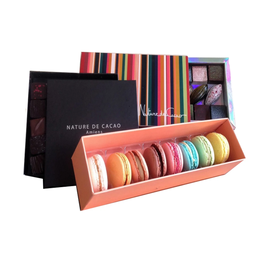Wholesale Factory Price Multi-Size Customization Best Macaron Drawer Chocolate Creative Box