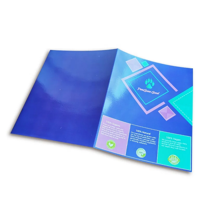 Zuoluo File Folder with Quality Paper Custom Design A4 Size Presentation Folder with 300gsm Art Paper