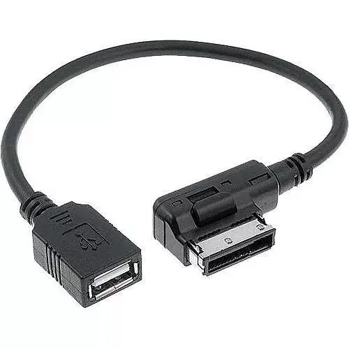 JSER Media in AMI MDI USB AUX Flash Drive Adapter Cable for Car VW Audi 2014 A4 A6 Q5 Q7