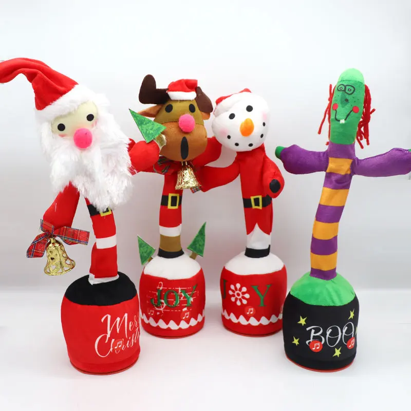 Christmas Series Children Electric Stuffed Toys Singing And Dancing Christmas Plush Toys