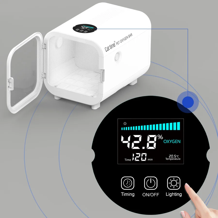 Hot Selling Portable small animal Hospital veterinary Medical Equipment pet icu oxygen chamber for cat dog