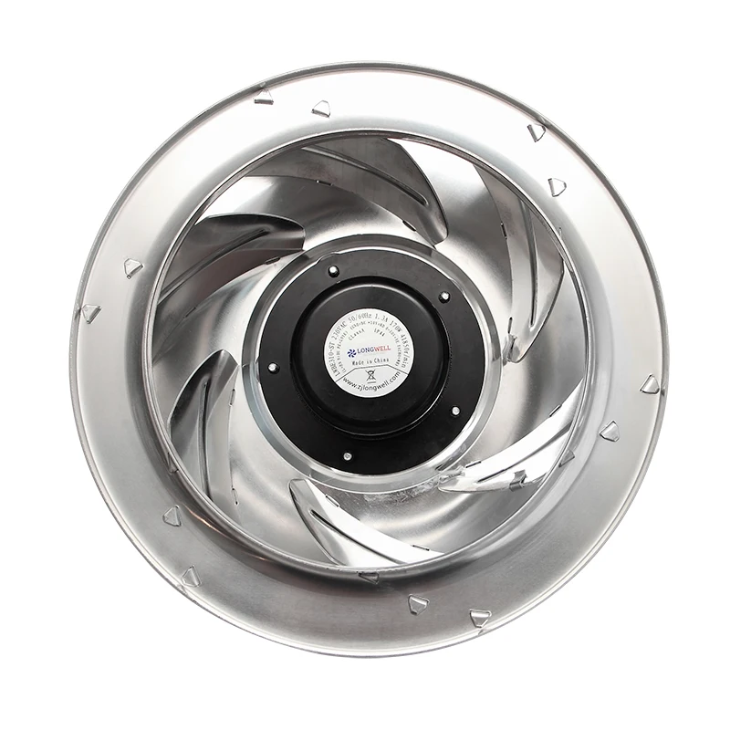 Longwell 355mm 0-10v / PWM EC 220v 230v centrifugal Exhaust fan without Bracket for Electronic cabinet cooling