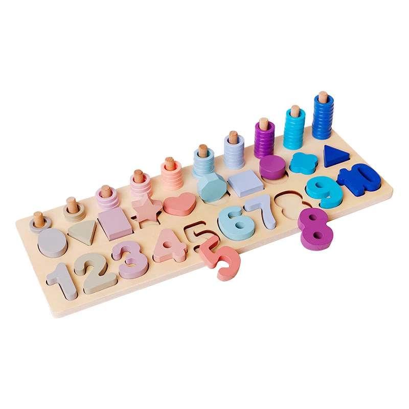 
Wooden Kids Color Pegboard Cognition Toy 