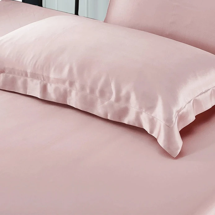 Luxury 100%Mulberry Silk Both Sides Real Natural Silk pillowcase oeko tex certification bridesmaid gift 22mm silk pillowcase set