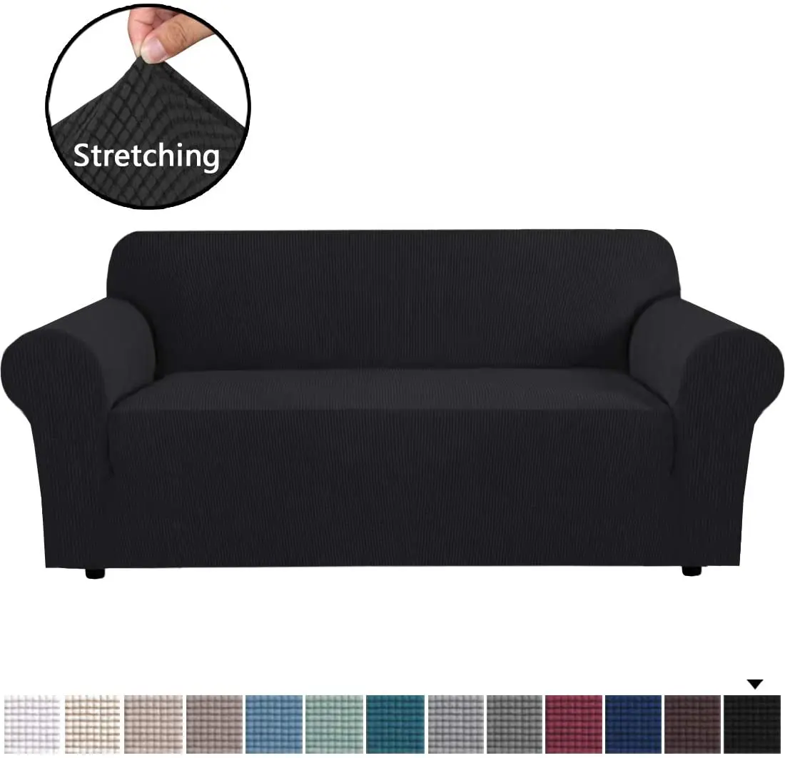 Amazon top seller design couch covers slipcover 1/2/3/4 seater plain waterproof sofa cover for dining room