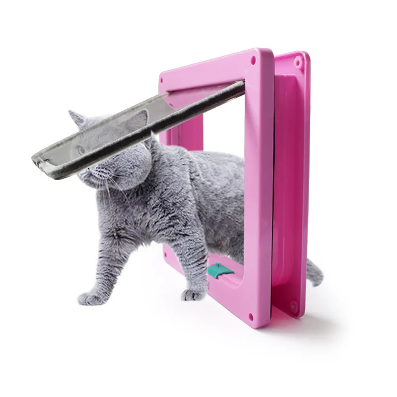 Intelligent Control Cat Door Cat Hole Control Access Direction Safety Transparent Cat Flap Door