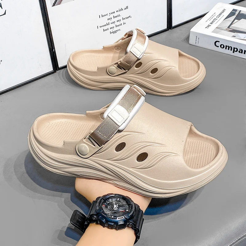 Custom slippers ultra-soft non-slip indoor thick soled eva form cloud slippers chancletas de mujer pillow slides for women men