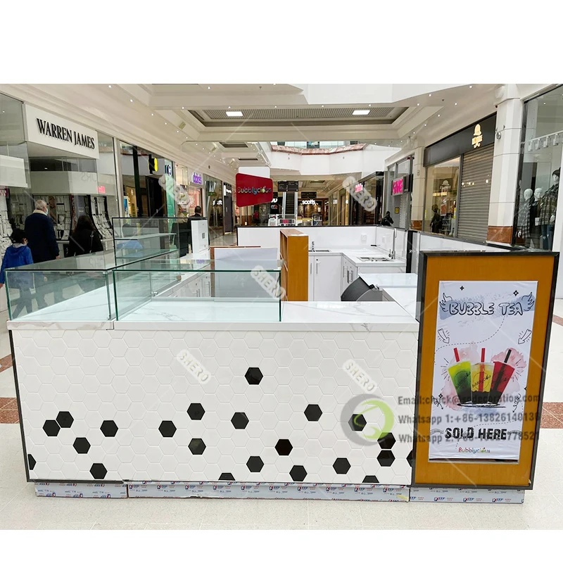 Выставочная витрина Guangzhou Shero идеальный киоск для торговых центров станция фаст-фуда сока пузырьковый