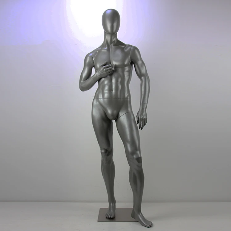 Fashion Men Modal Muscular Men Suit Fiberglass Egg Head Full Body Male Mannequin For Clothes Display