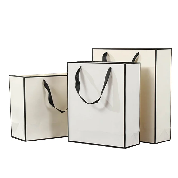 Большая черная матовая ламинированная бумага с логотипом под заказ сумка для покупок магазина одежды вашим собственным