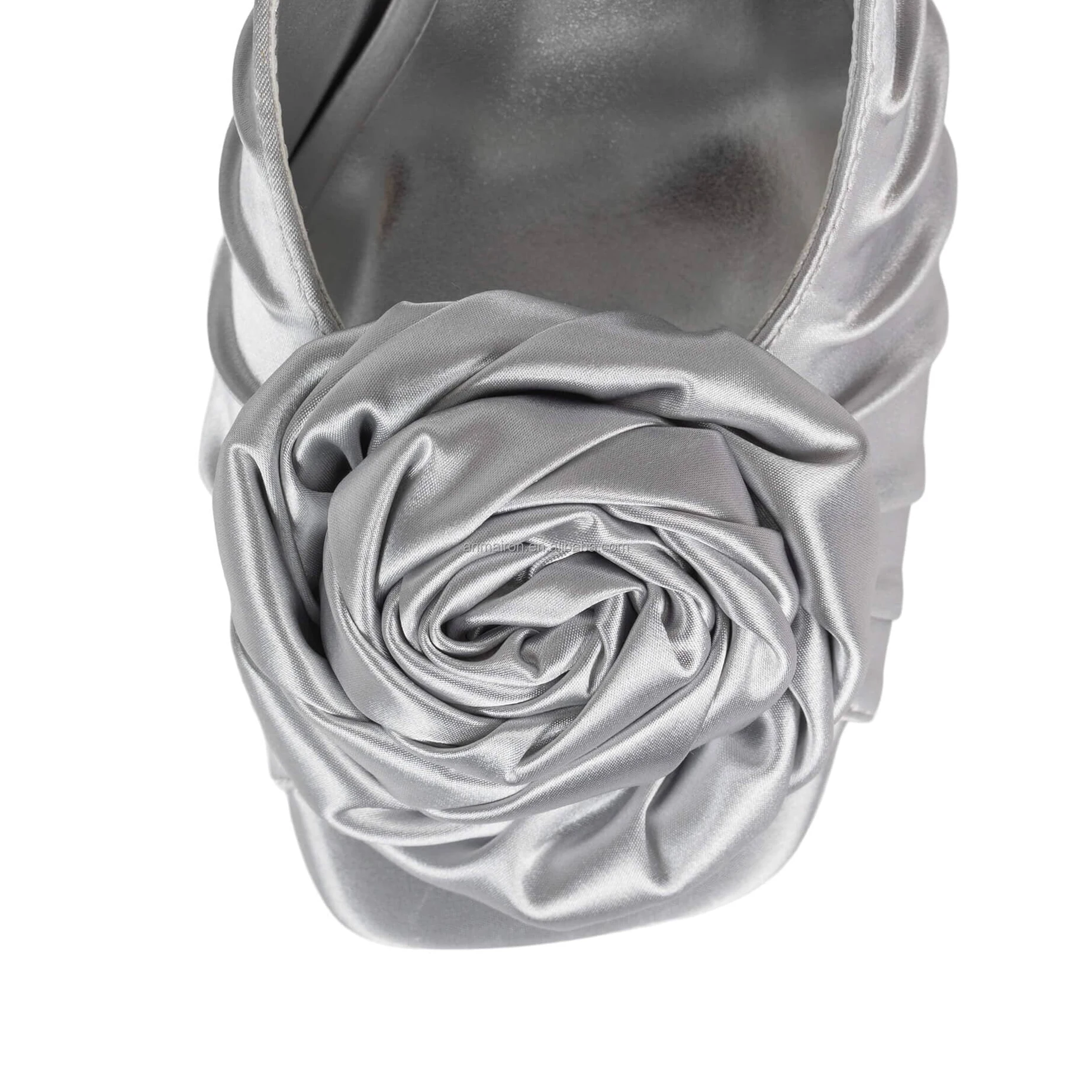 Anmairon shoes new arrival party shoes sexy clear heel sandals high quality pink stain open toe chunky heel flowers slippers