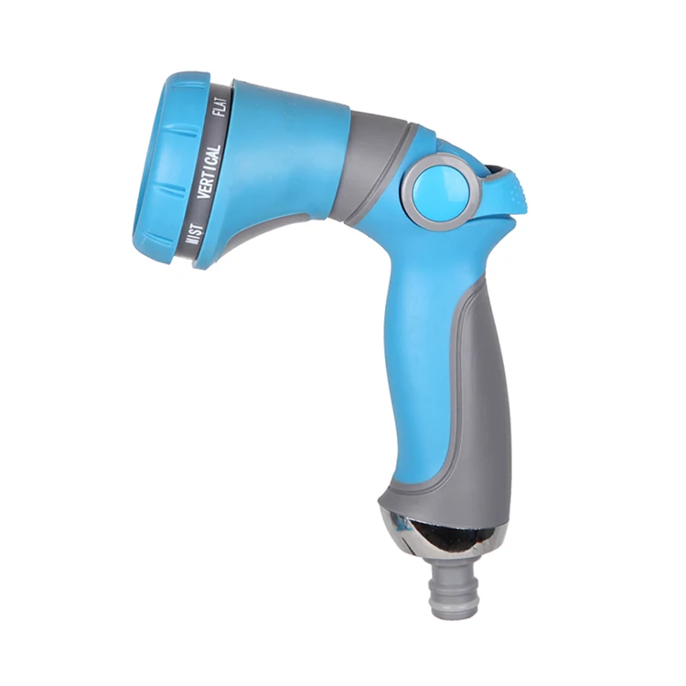 Automatic 8 patterns agriculture high pressure plastic water gun garden hose spray nozzle for tree