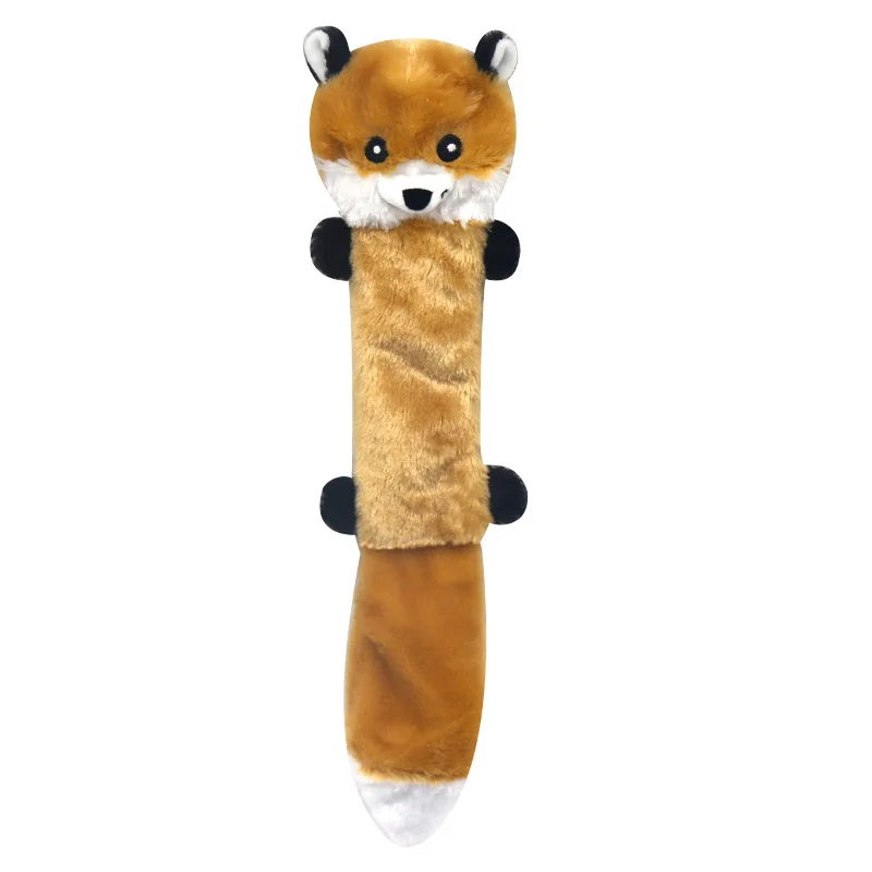 Funny Simulated Animal No Stuffing Dog Chew Toy with Squeakers Durable Stuffingless Plush Crinkle Zippypaws Pet Dog Squeak Toy