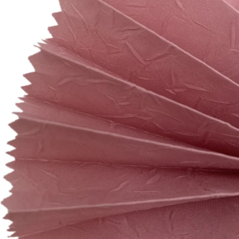 Thermostability Microfiber Polyester Crumple Starched Pleated Fabric for Wedding Suits Microfiber Cloth Wrinkles