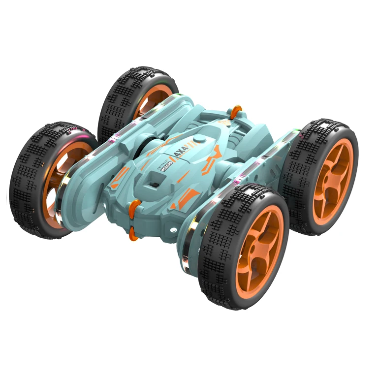 4WD 2 4 ГГц 4x4 Пульт дистанционного управления радиоуправляемые машины трюковые игрушки двухсторонний 360 Вращающийся Радиоуправляемый автомобиль с фарами детские игрушечные машинки для мальчика