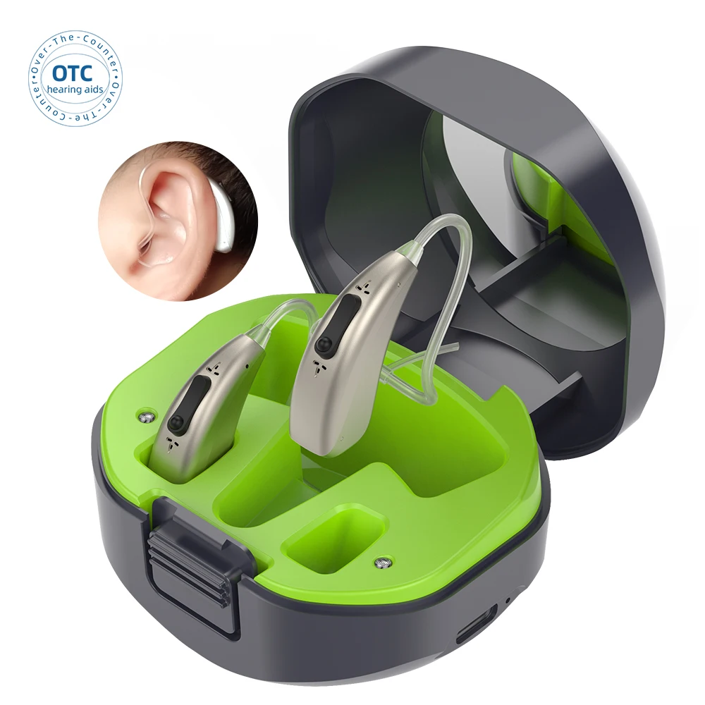 Soroya good price list BTE rechargeable amplifier hearing aids for seniors sale deaf people