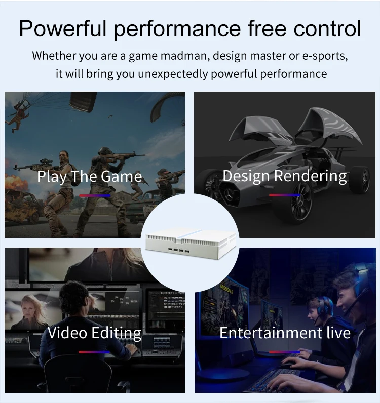 New Intel Core i5 i7 i9 9th 12th Gen Mini Pc NVIDIA GeForce RTX3050 RTX3060 With 4 Usb3.0 8gb Ram 128gb Ssd Mini Pc Computer
