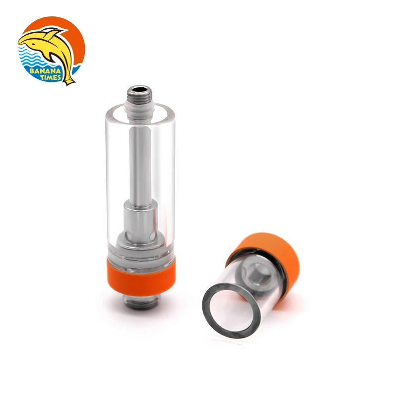 Bananatimes Wholesale Glass CBD Vape Cartridge 1ml Empty Ceramic Coil Carts with OEM Service