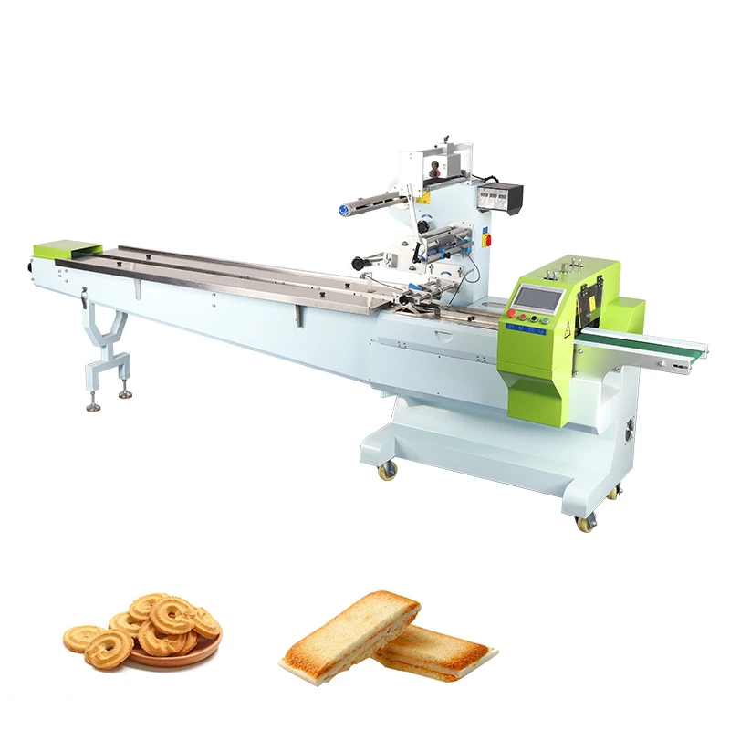 
Best Quality China Manufacturer Wafer Biscuit Packing Chocolate Flow Wrapping Machine Line 