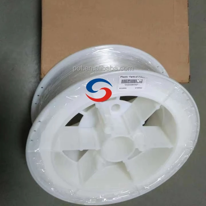 Factory price top quality pmma end glowing decorate communication multi purpose pof plastic optical fiber