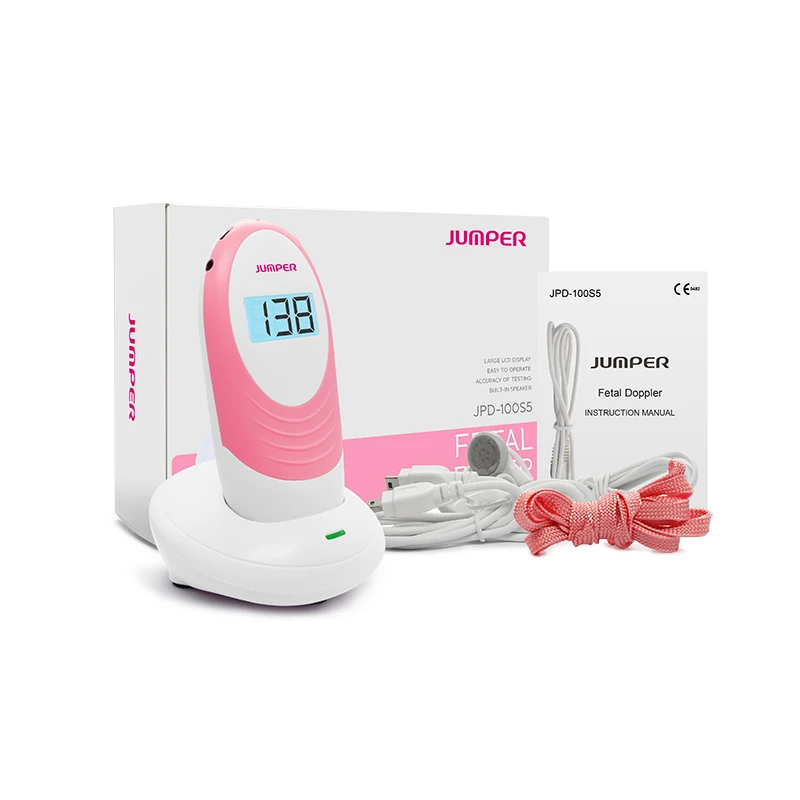 Angelsounds JPD-100S5 Wholesale LCD Screen 2.5MHz Baby Heartbeat Monitor Fetal Doppler