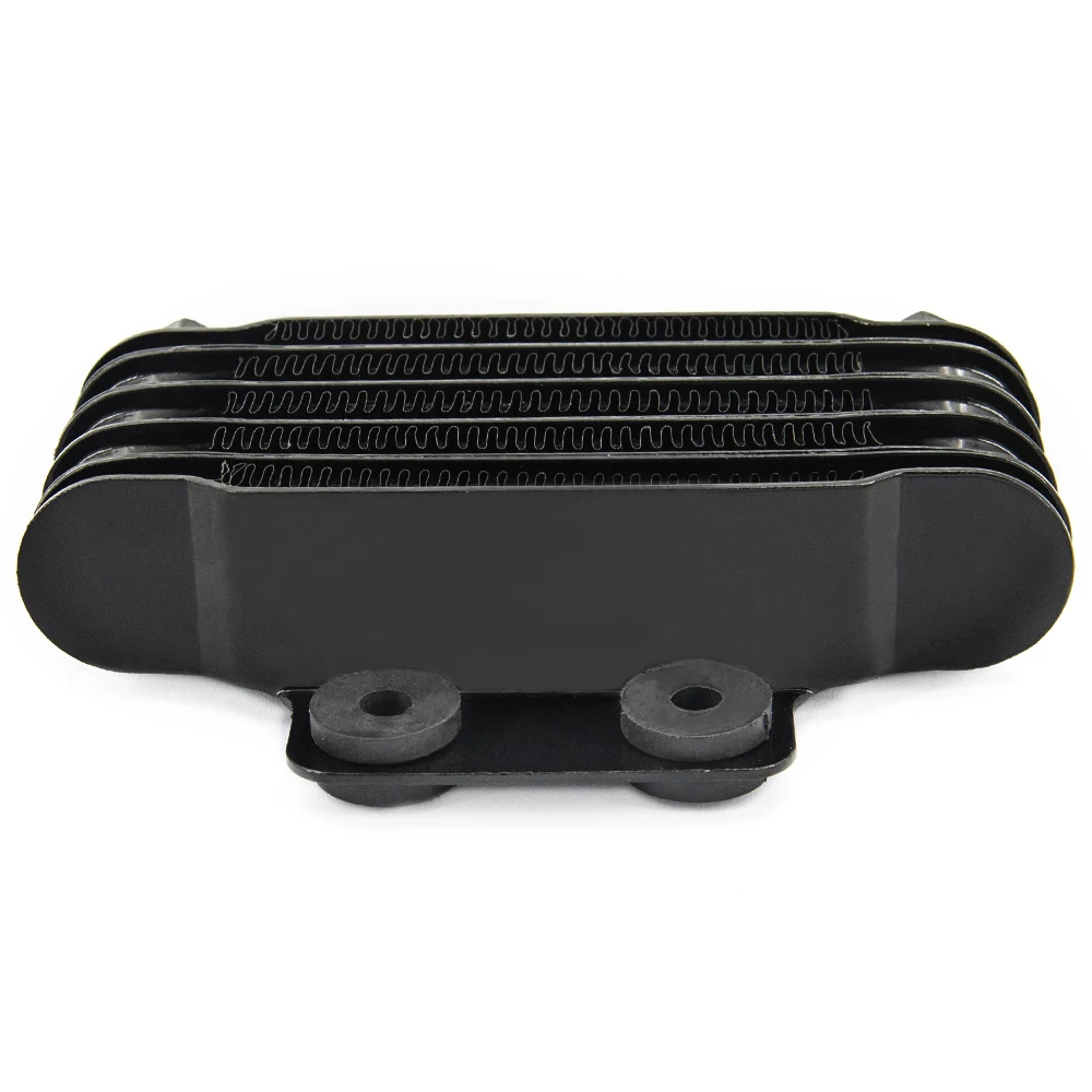 Universal Black Motorcycle Oil Cooler 158mm Engine Oil Cooler Radiator for 100cc-250cc 65ml Motorcycle Dirt Bike ATV