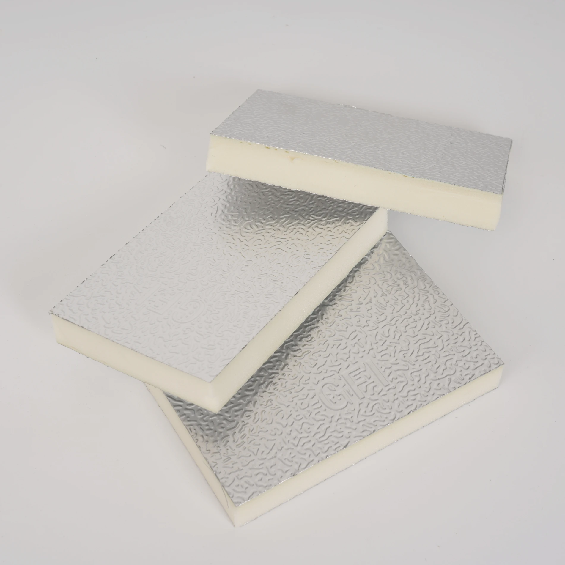 Double-sided Aluminum Foil PU PIR Phenolic Composite Ventilation Duct Panel for Flexible Air Duct Systems