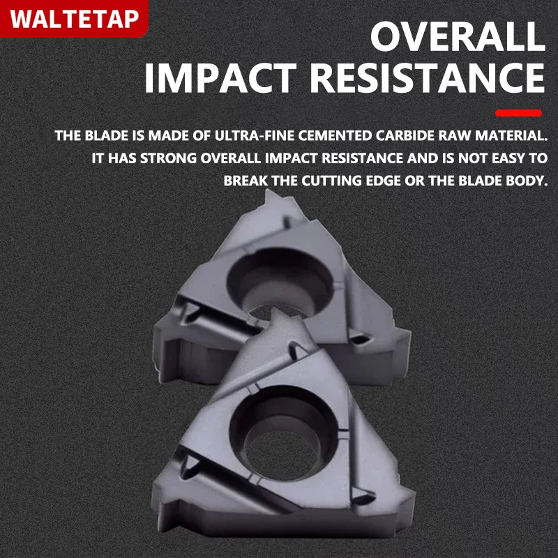 WALTETAP CNC Internal Thread Insert 11 16 22IR Lathe 60 ° Metric Universal Tooth inserts For Steel Stainless Steel