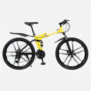 
China bike factory hot sale carbon steel/aluminum alloy frame 26/27.5 inch folding bikes large stock 