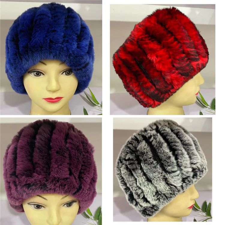 Top Quality Ladies Fashion Winter Thermal Rex Rabbit Fur Neck Scarfs For Women