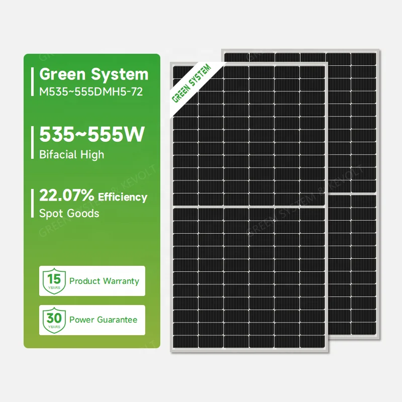 Зеленая система 530 Вт 550 фотоэлектрические панели Panneau Solaire солнечные пластины монокристаллические