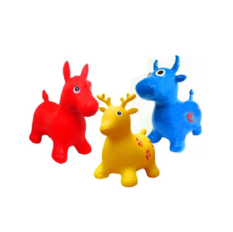 
Wholesale Eco-friendly PVC bouncing hopper for child jumping animal toy jumping horse 