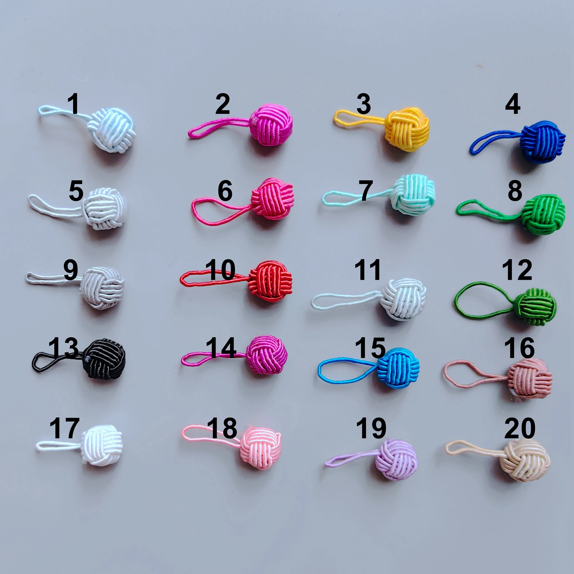 handmade chinese knot frog closure buttons with 2cm long loop for custoums