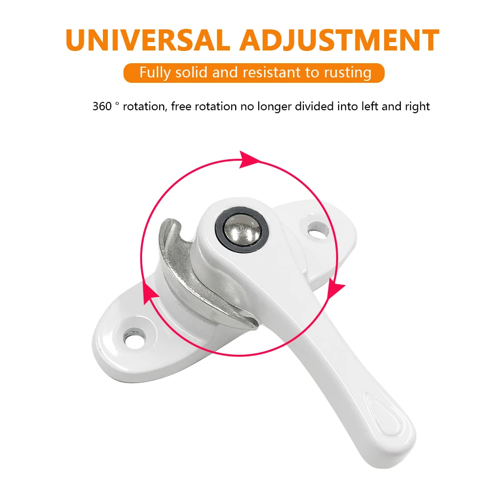 Anti-theft Aluminum Window Hardware Sliding Window Sash Lock Lock Half Moon Hook Crescent Lock