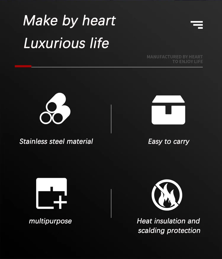 Outdoor BBQ Tool with Wooden handle Stainless Steel Grill 6-piece set Oxford Cloth bag Household BBQ Barbecue Tool set