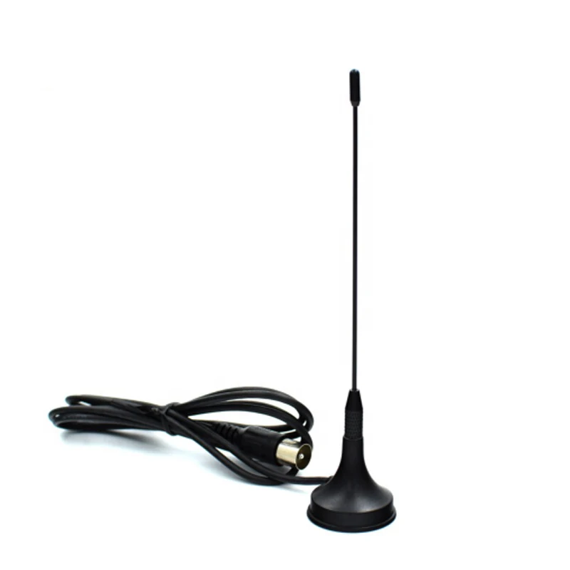 3DBI Best UHF VHF Wireless Digital Car TV Antenna F Male/iec Male for Car Tv Antenna Indoor with Magnetic Mount WL-TVE30150 50W