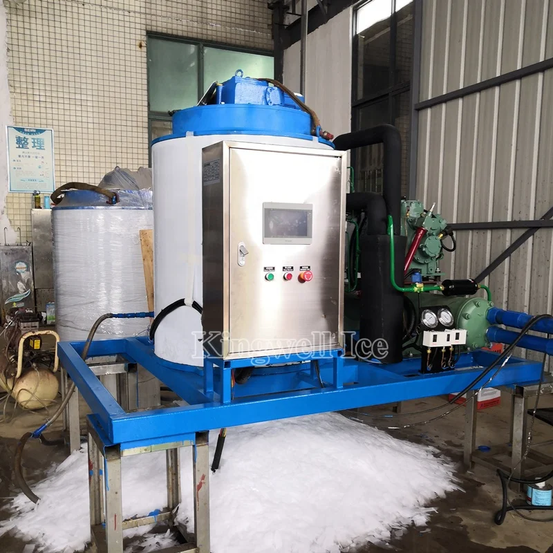 Kingwell High Quality sea water 5000kg 10 Ton 24hr Flake Ice Machine for Sale