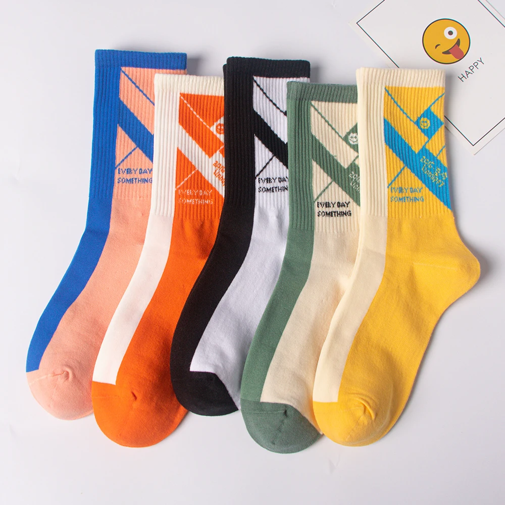 fashion colorful pattern nylon novelty socks women