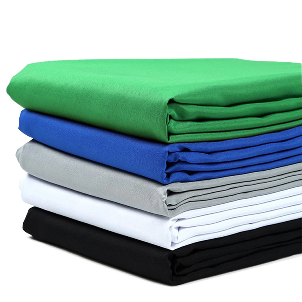 Kytuwy Muslin Background Photography Backdrop Green Screen For Photo Studio White Black Blue Photoshoot Drop