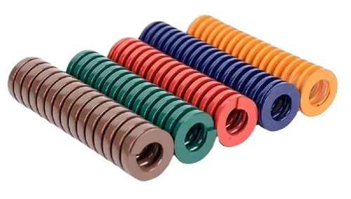 Die Spring Alloy Steel Rectangular Flat Line Yellow Blue Red Green Brown High Elastic Shock Absorbing Compression Spring