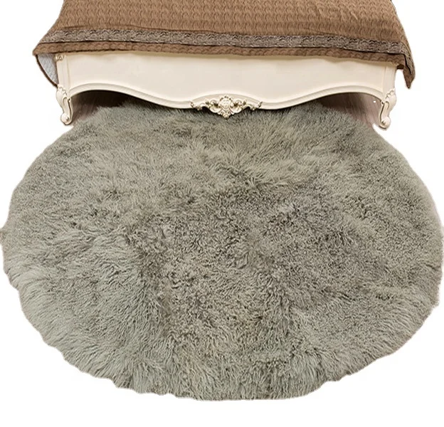 Natural Long Wool Curly Hair Real Mongolian Lambskin Fur Plates Tibetan Sheep Fur Blankets