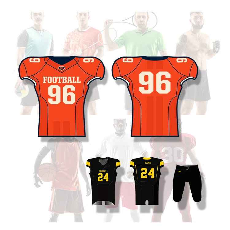 Custom Adult Youth Sublimated Mesh Custom American Football Jersey