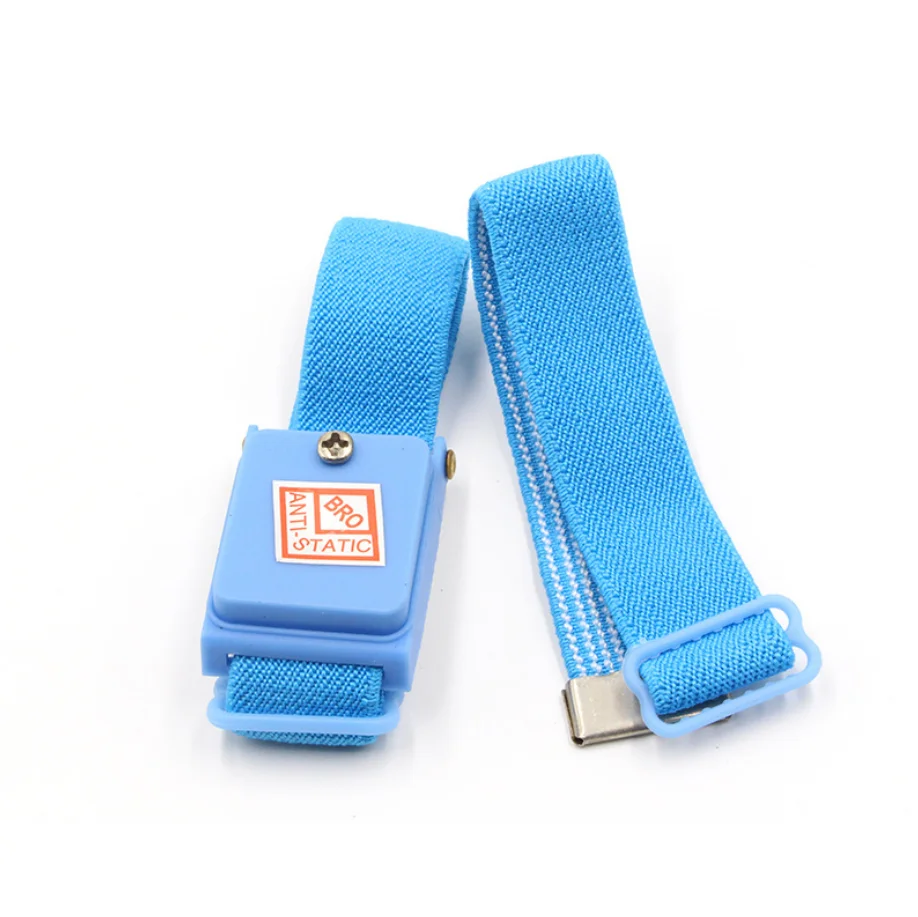 Blue Black Red Fabric Cordless ESD Anti static Wrist Strap