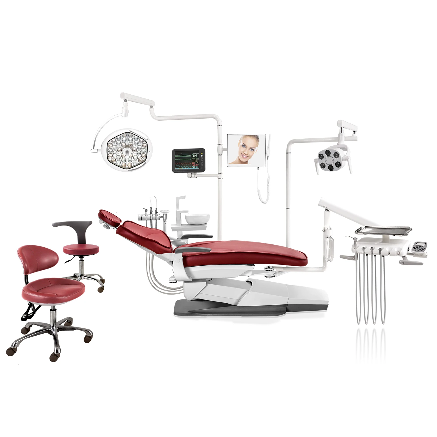 Popular in high-end clinics For lefty dental chair unit dentist chair luxury dental chairs unit price