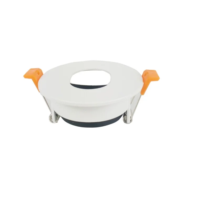 Anti Glare Directional Recessed Black Spotlight Fitting and Frame for MR16 GU10 Lamp