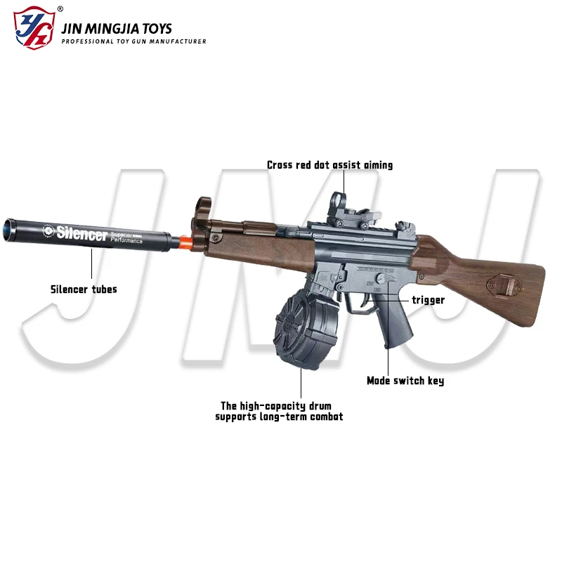 Лидер продаж металлический пистолет игрушечный мета-мета MP5k