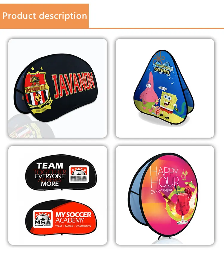 Folding Horizontal Pop Up A Frame Banners Exhibition Pop Up Banners Exhibition Outdoor Trade Show Advertising