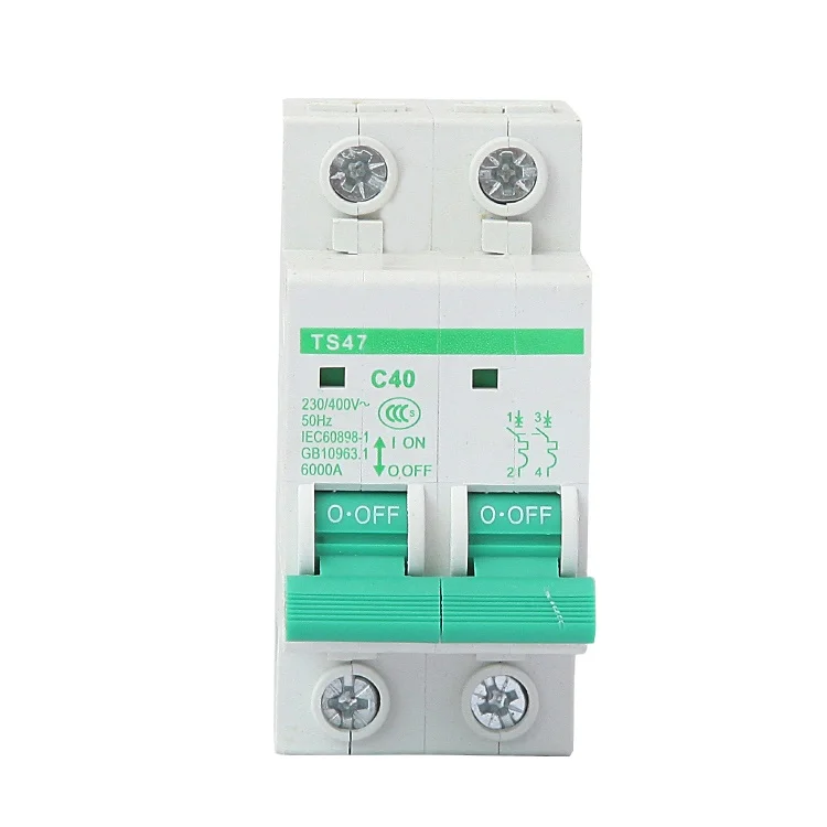 OFUN Manufacturer Protecting Short Circuit 2P Electrical Miniature MCB MCCB Circuit Breaker