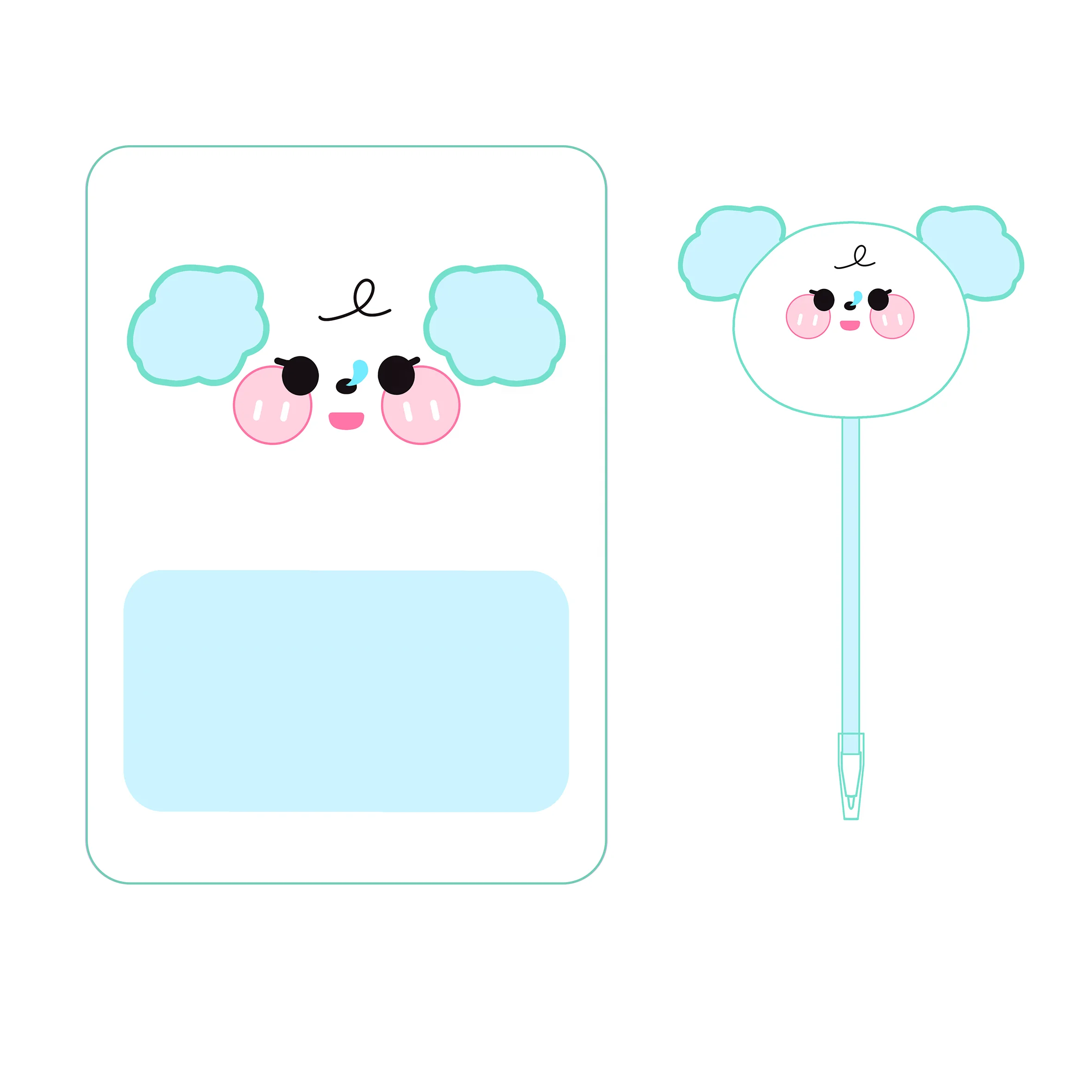 Custom Master Dog Puppy Plush Decor Notebook Stationery Set Perfect Birthday Gift Kids Diary