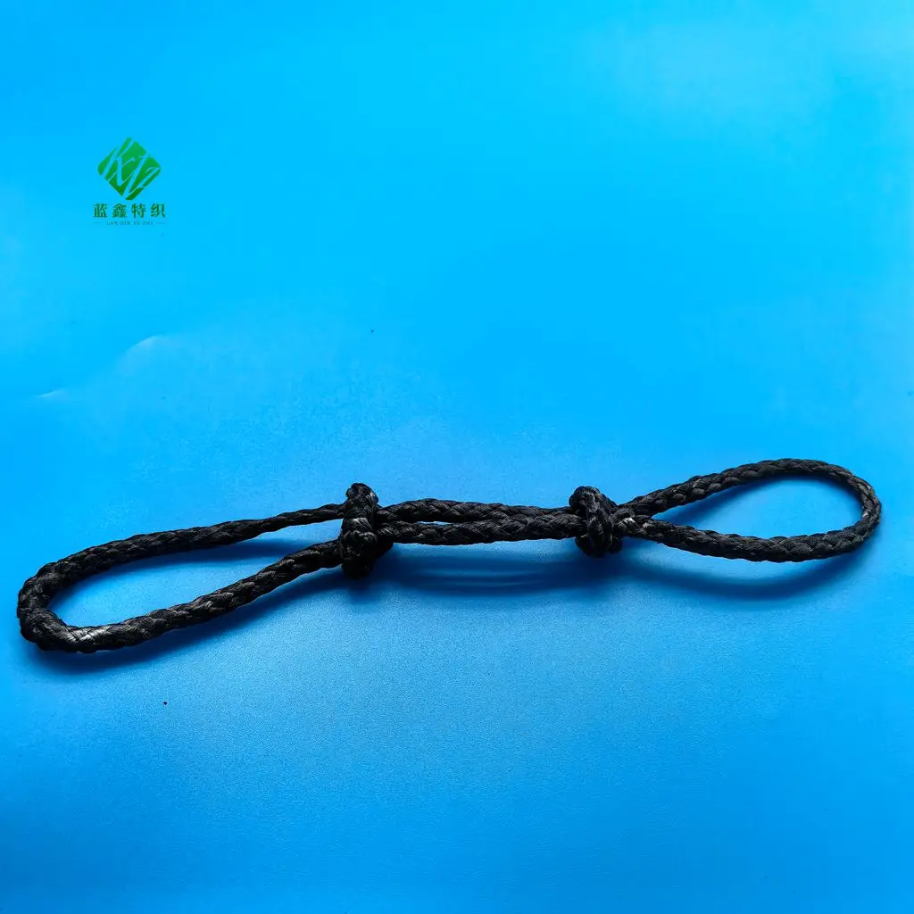 Durable Cord UHMWPE Rope With Loop for Sling UHMWPE Eye Splice Rope Custom Abrasion Resistant Insertion Continuous Loop Sewn
